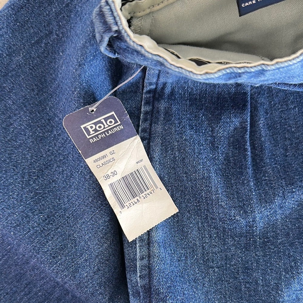 Vintage Polo Ralph Lauren Classic Pleated Chino Jeans - Picture 8 of 10